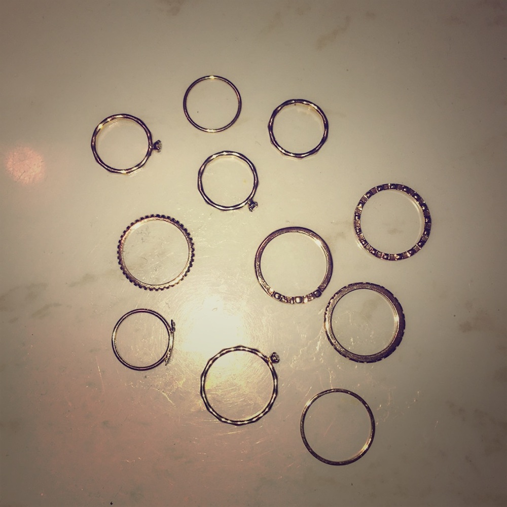 Forever 21 gold ring set